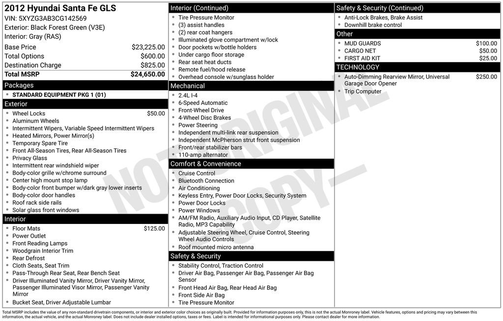 2012 Hyundai Santa Fe