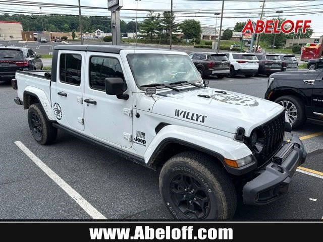 Used 2022 Bright White Clearcoat Jeep Willys image 1