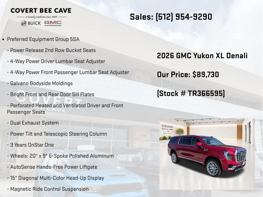 New 2026 Volcanic Red Tintcoat GMC Denali image 7