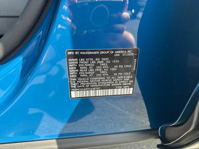 New 2026 Mountain Lake Blue Metallic Volkswagen 2.0T SE w/Technology image 27