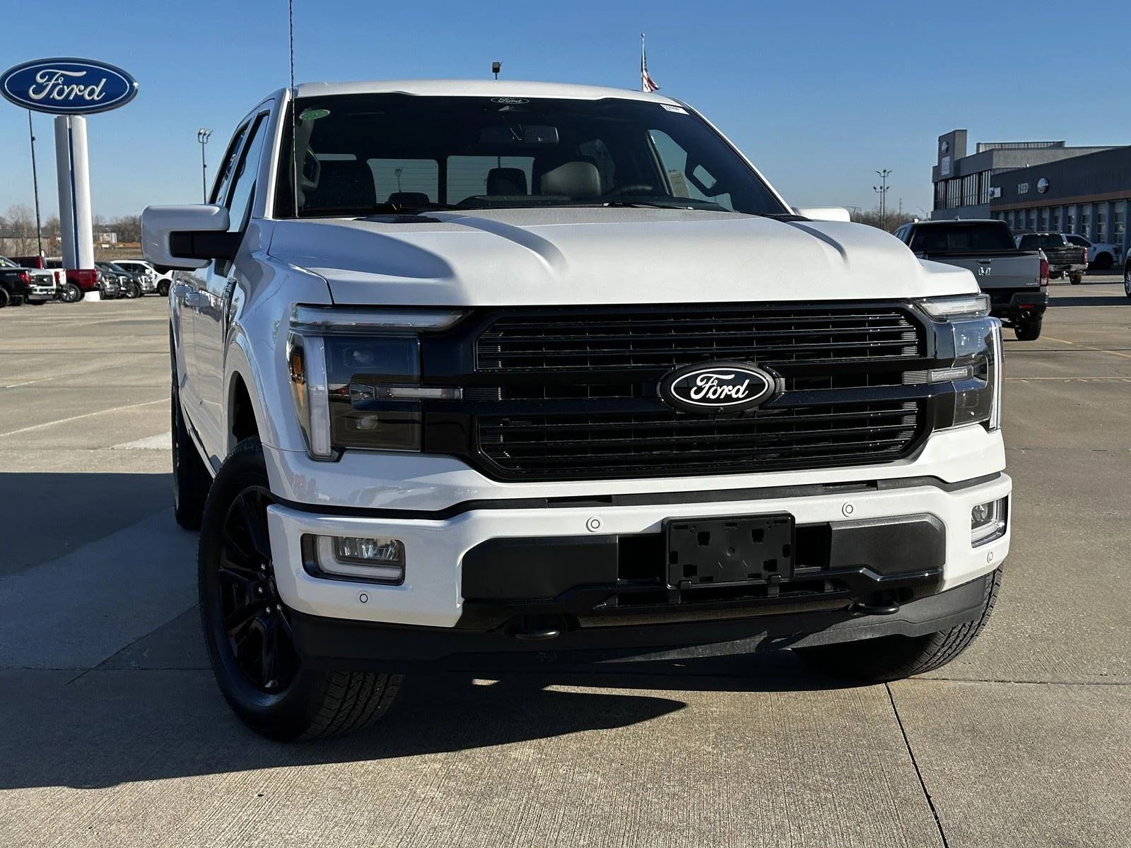 New 2025 Star White Metallic Tri-Coat Ford Platinum image 2