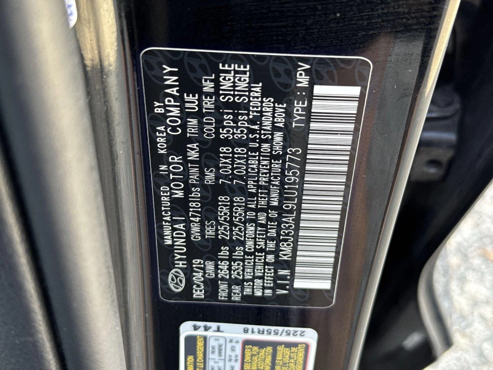 Used 2020 Black Noir Pearl Hyundai Limited image 26