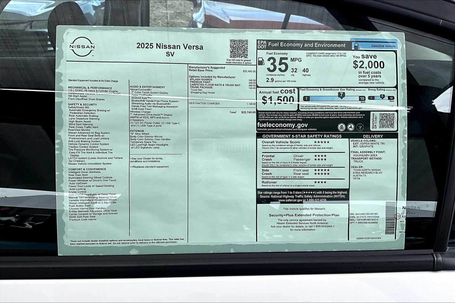 2025 Nissan Versa Sedan SV - Photo 19