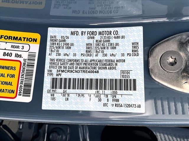 New 2026 Azure Gray Metallic Tri-Coat Ford Outer Banks image 29
