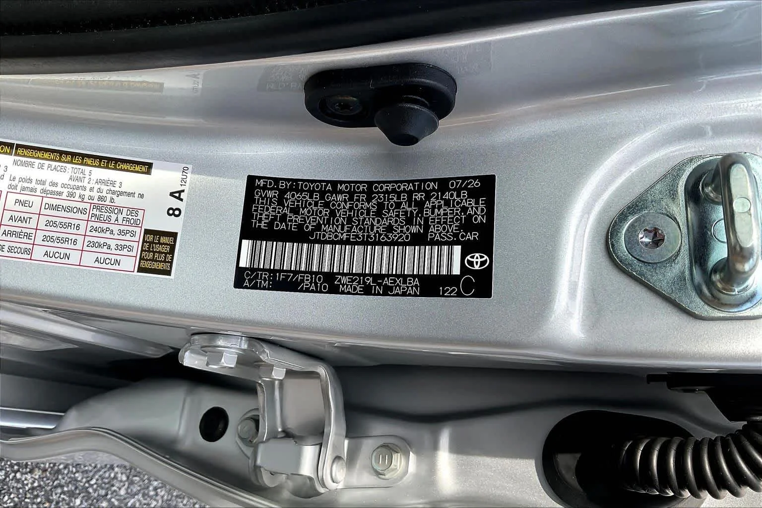 New 2026 Classic Silver Metallic Toyota Hybrid LE image 19