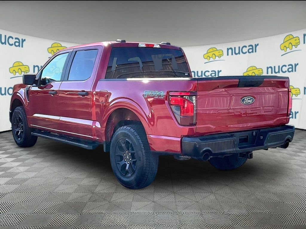 Used 2024 Rapid Red Metallic Tinted Clearcoat Ford STX SuperCrew image 4