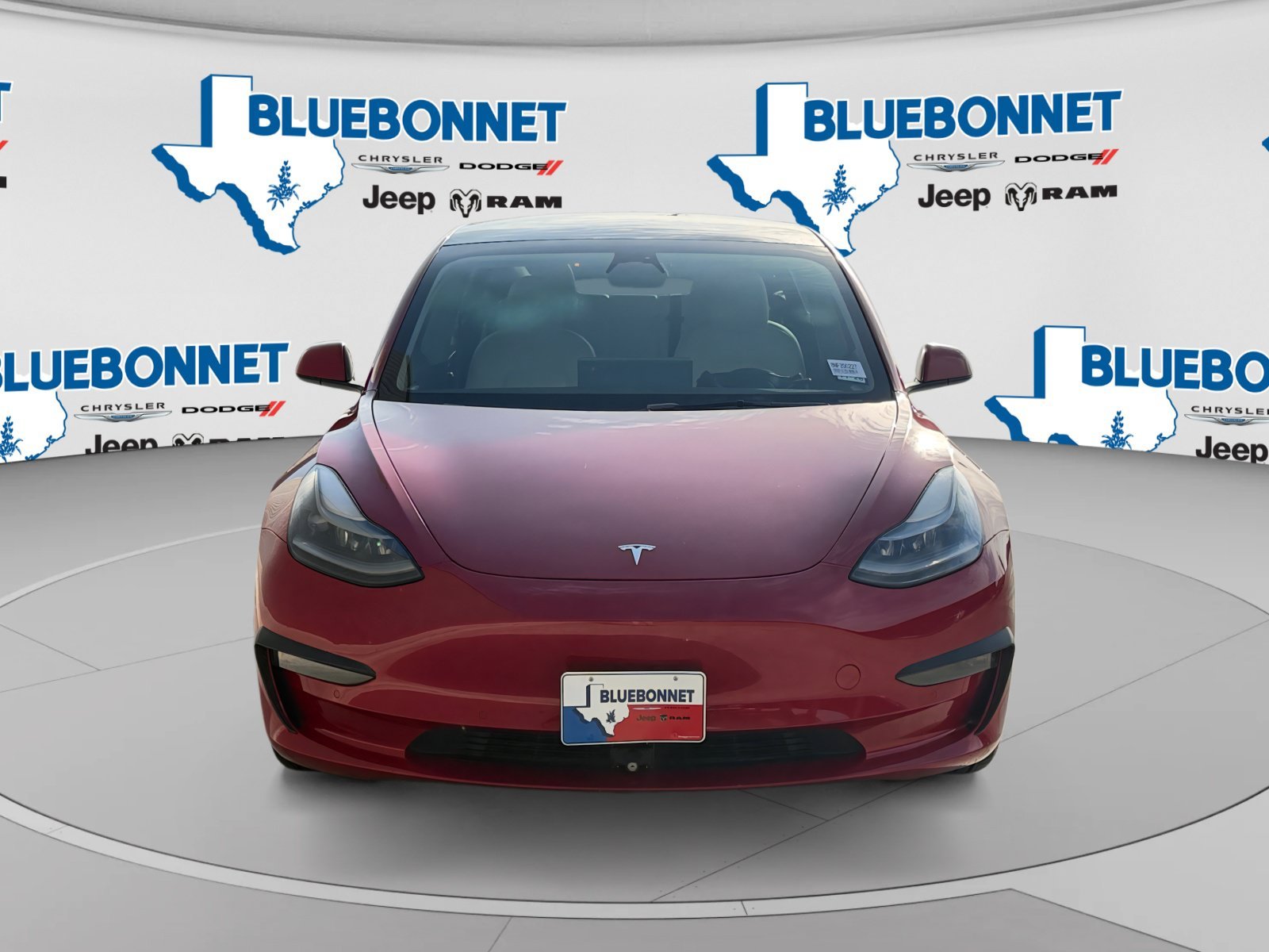 Used 2022 Red Multi-Coat Tesla Long Range image 2