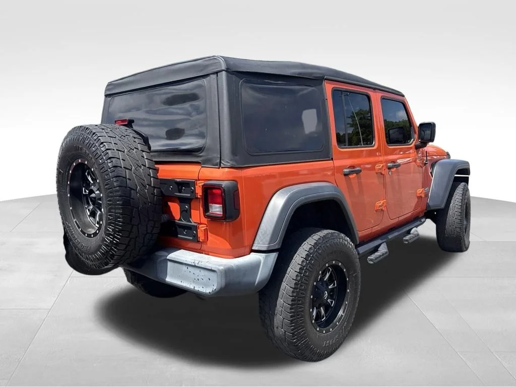 Used 2019 Orange Jeep Unlimited Sport image 14