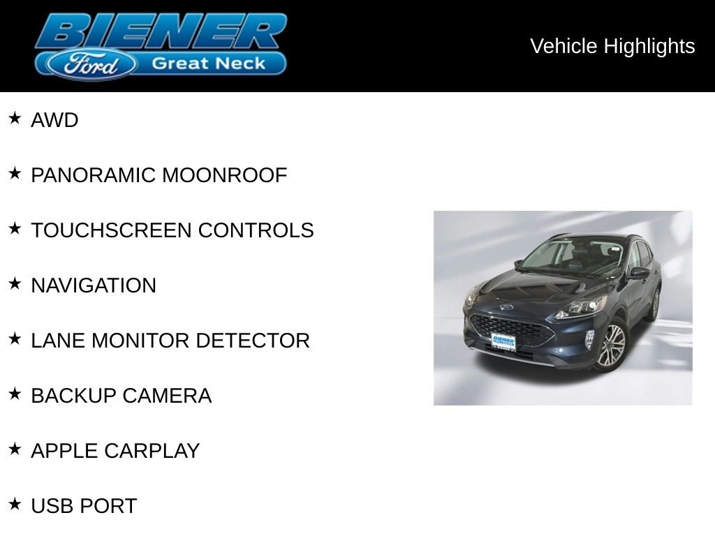 Certified Used 2022 Blue Metallic Ford SEL image 9