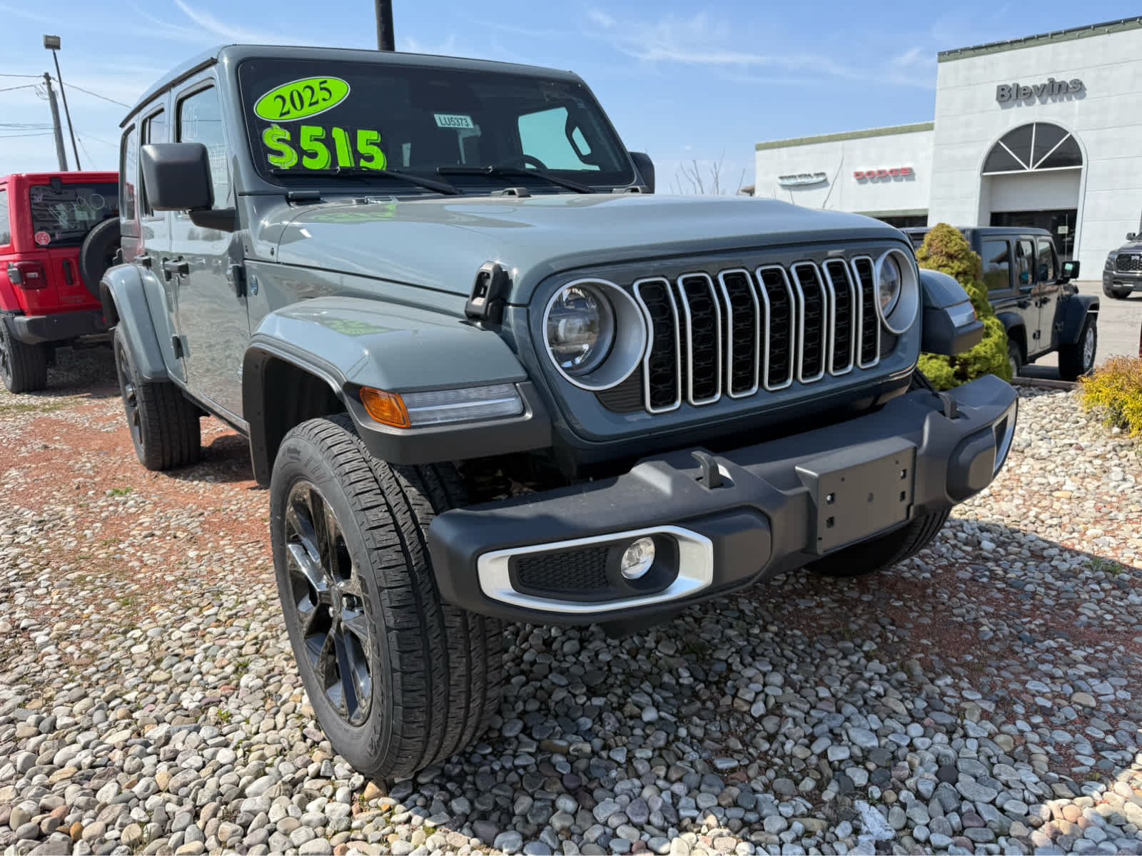 Used 2025 Jeep Wrangler 4xe Sahara 4XE with VIN 1C4RJXP6XSW579196 for sale in Potsdam, NY
