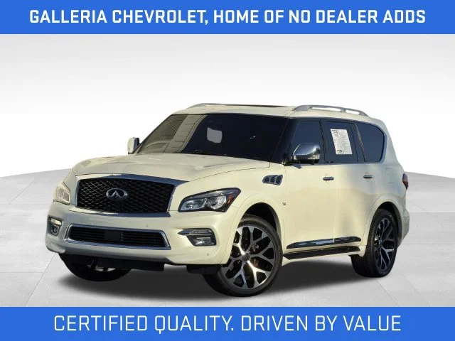 Used 2016 INFINITI QX80 Base with VIN JN8AZ2ND9G9801635 for sale in Farmers Branch, TX