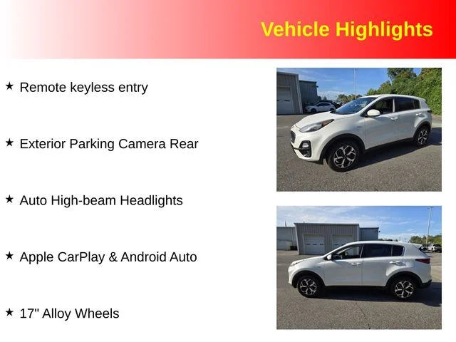 Used 2022 White Kia LX image 3