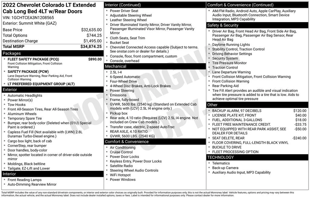 Used 2022 White Chevrolet LT image 16