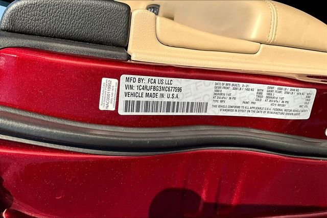 Used 2021 Red Jeep Limited image 19