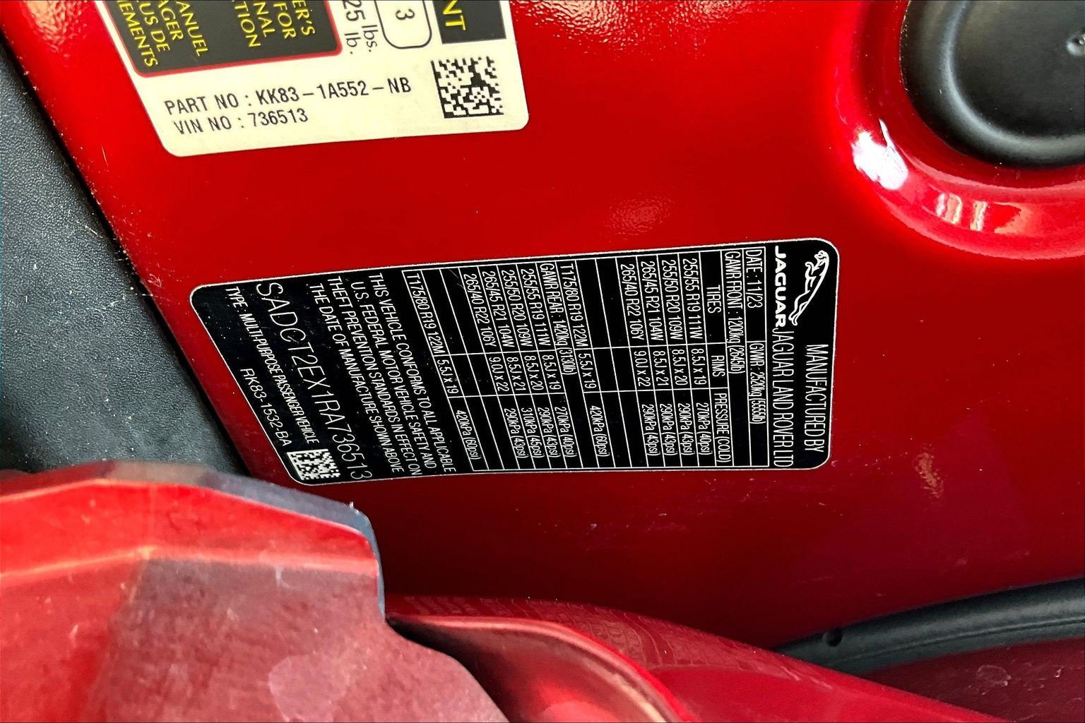 Used 2024 Red Jaguar P250 R-Dynamic S image 17