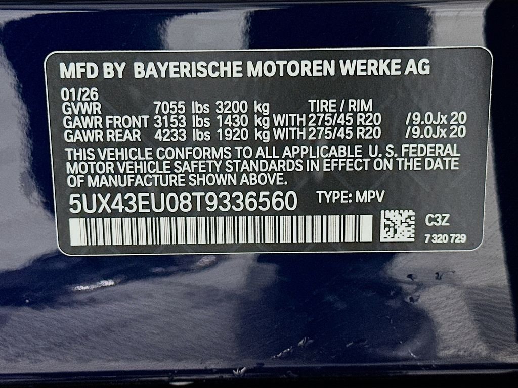 Used 2026 Tanzanite Blue II Metallic BMW xDrive50e image 24