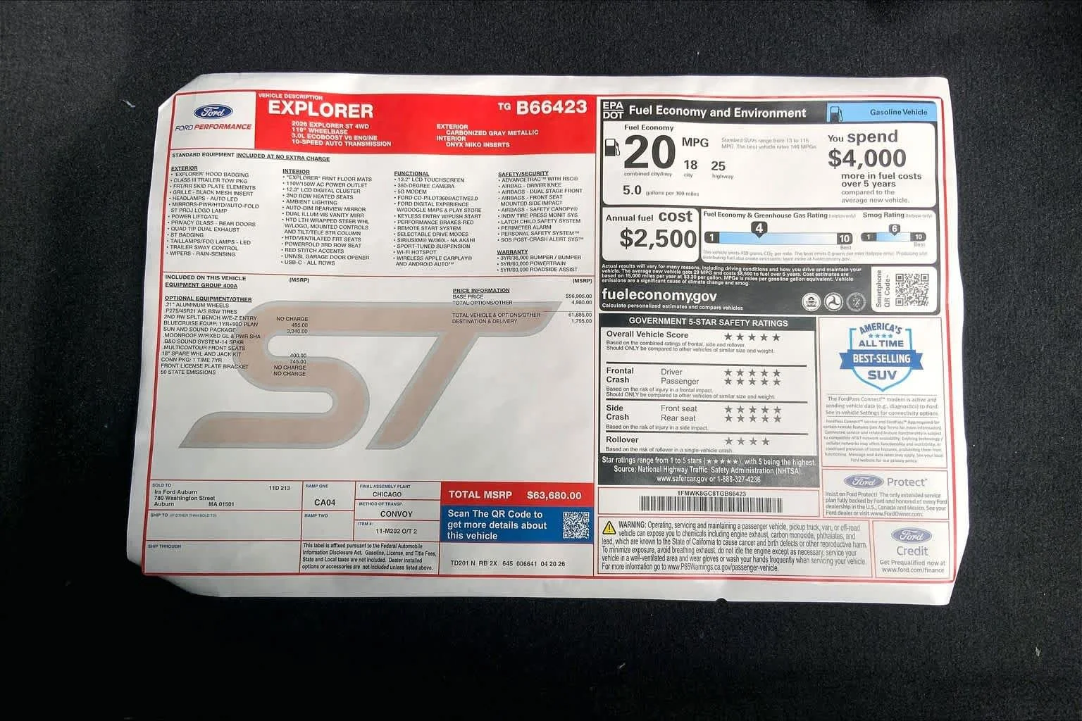 New 2026 Carbonized Gray Metallic Ford ST image 18
