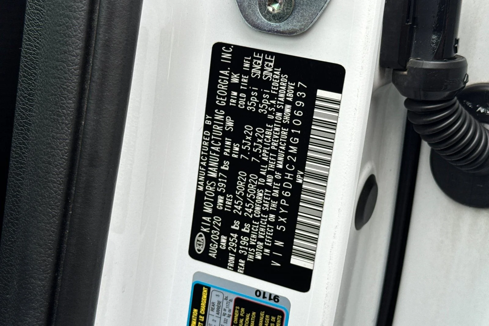 Certified Used 2021 Snow White Pearl Kia S image 37