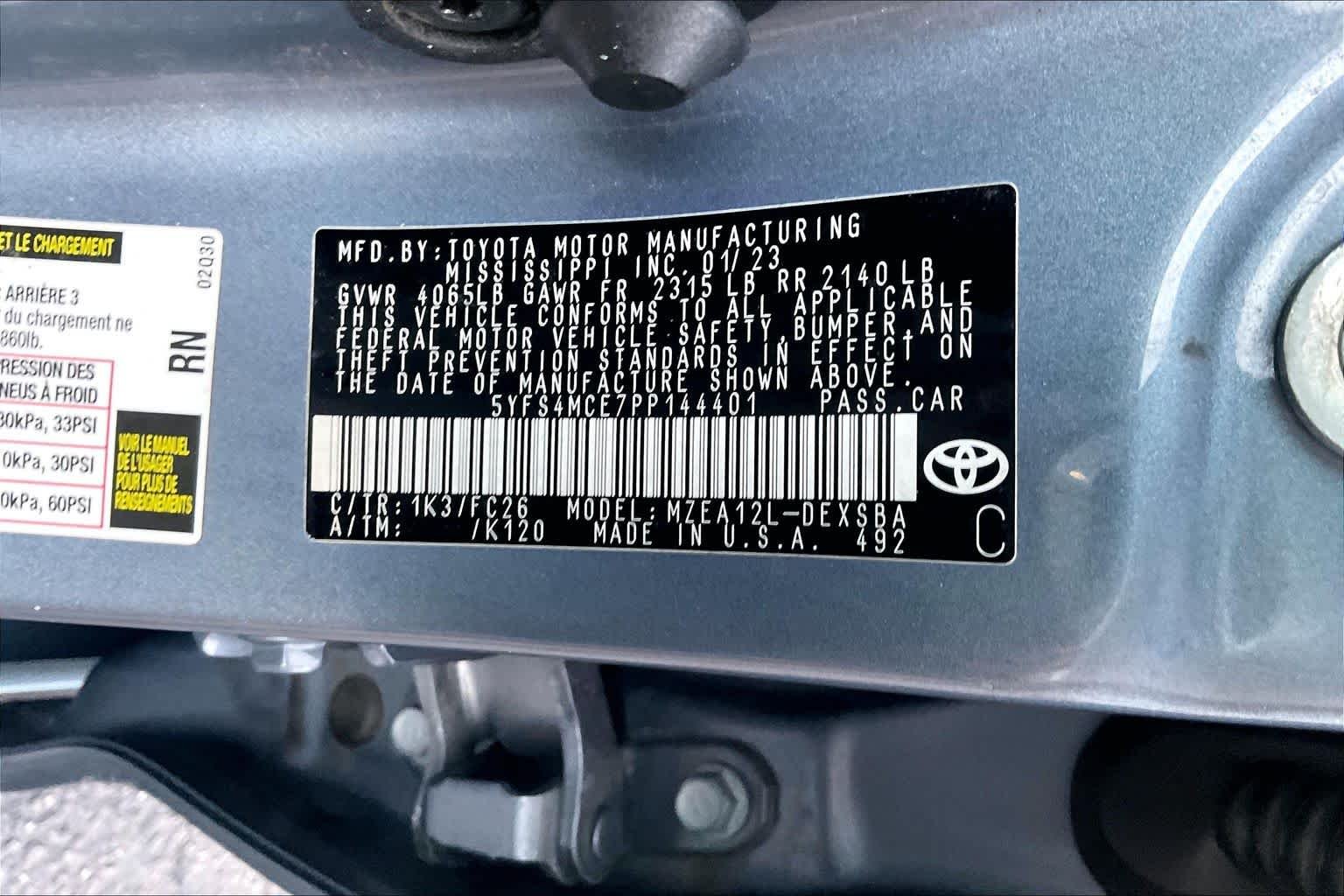 Used 2023 Celestite Toyota SE image 30