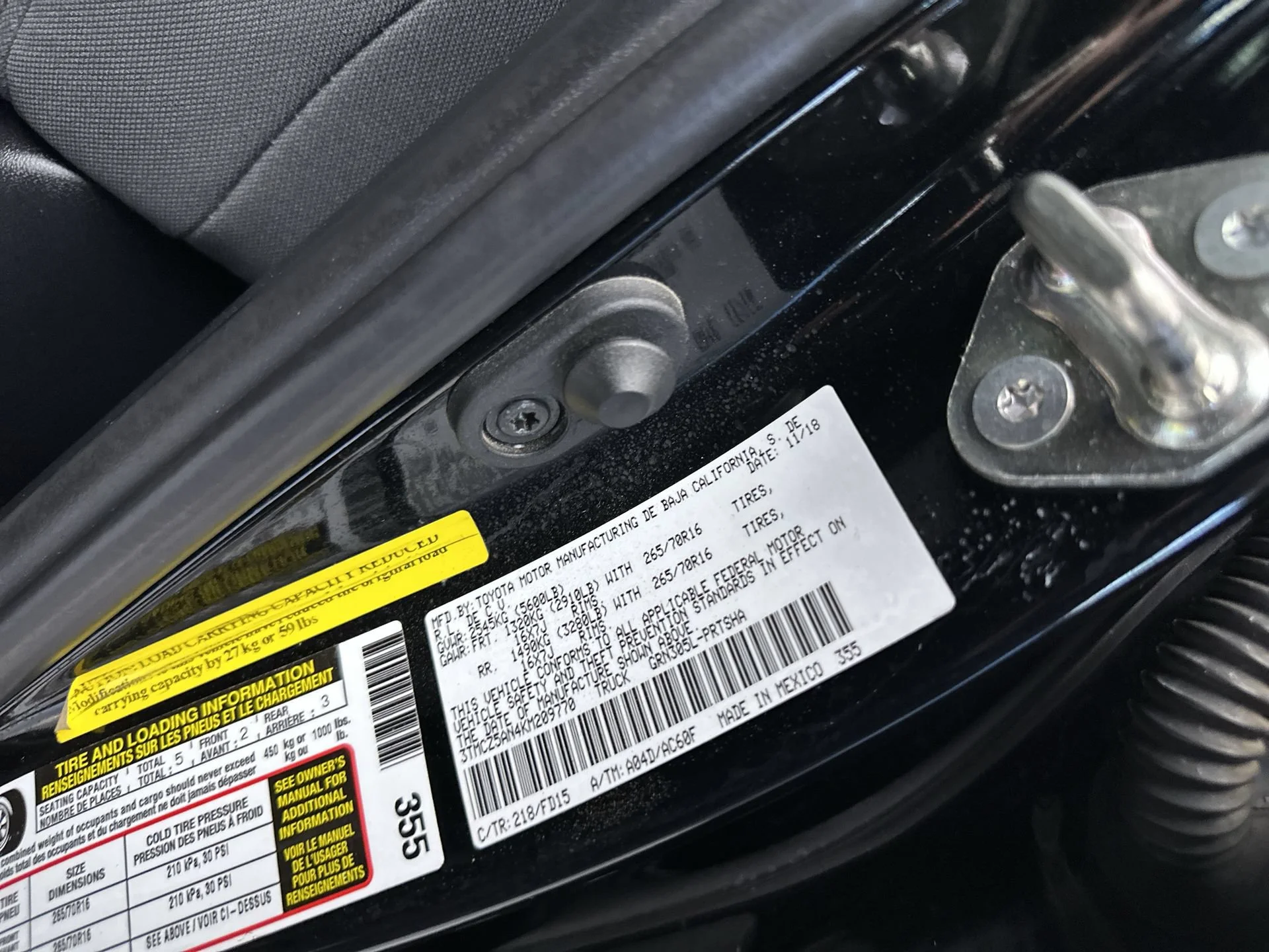 Used 2019 Midnight Black Metallic Toyota TRD Off Road image 14