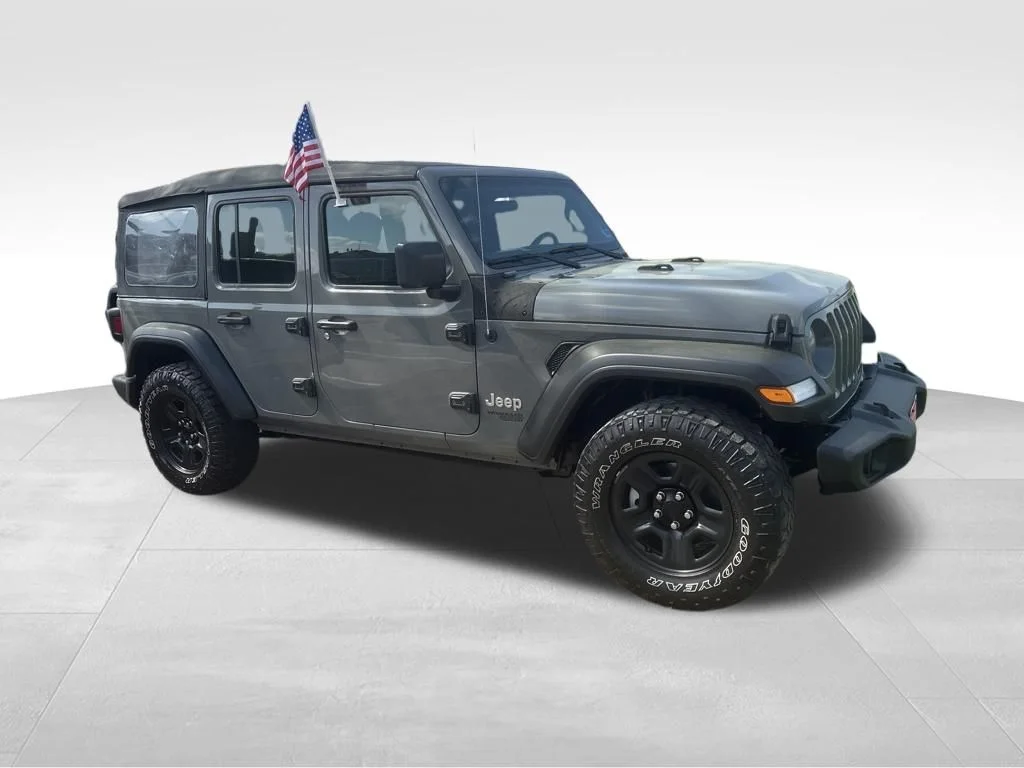 Used 2019 Gray Jeep Unlimited Sport image 2