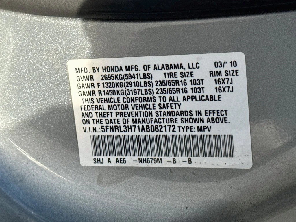 Used 2010 Silver Honda EX-L image 37