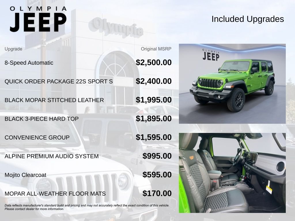 New 2026 Mojito Clear-Coat Exterior Paint Jeep Sport S image 4