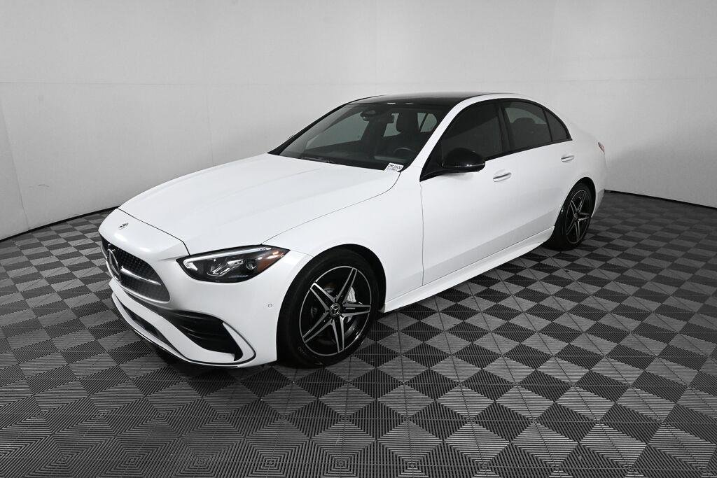 Certified Used 2023 MANUFAKTUR Moonlight White Metallic Mercedes-Benz C 300 image 1