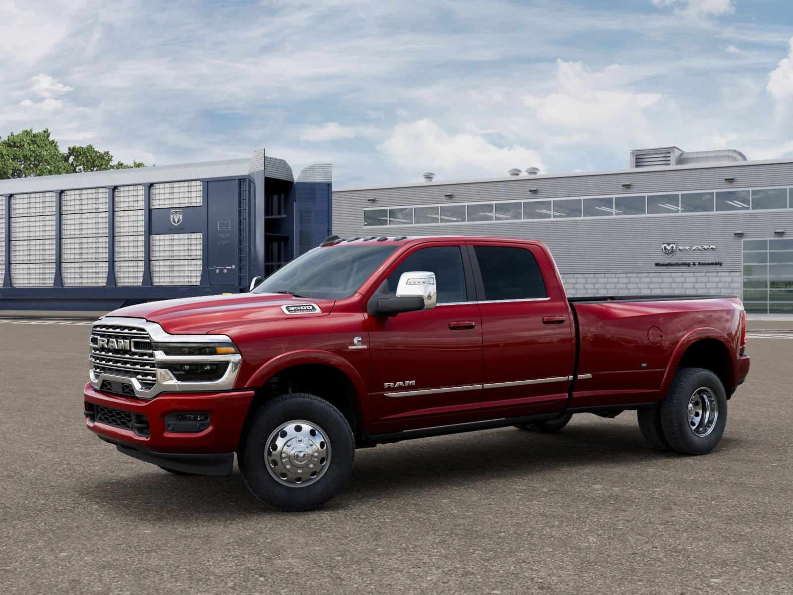 New 2027 Molten Red Pearl-Coat Exterior Paint RAM Limited image 1
