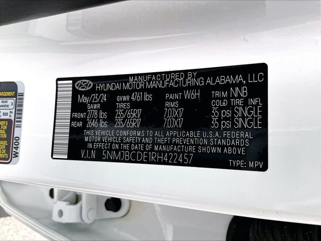 Used 2024 White Pearl Hyundai SEL image 33