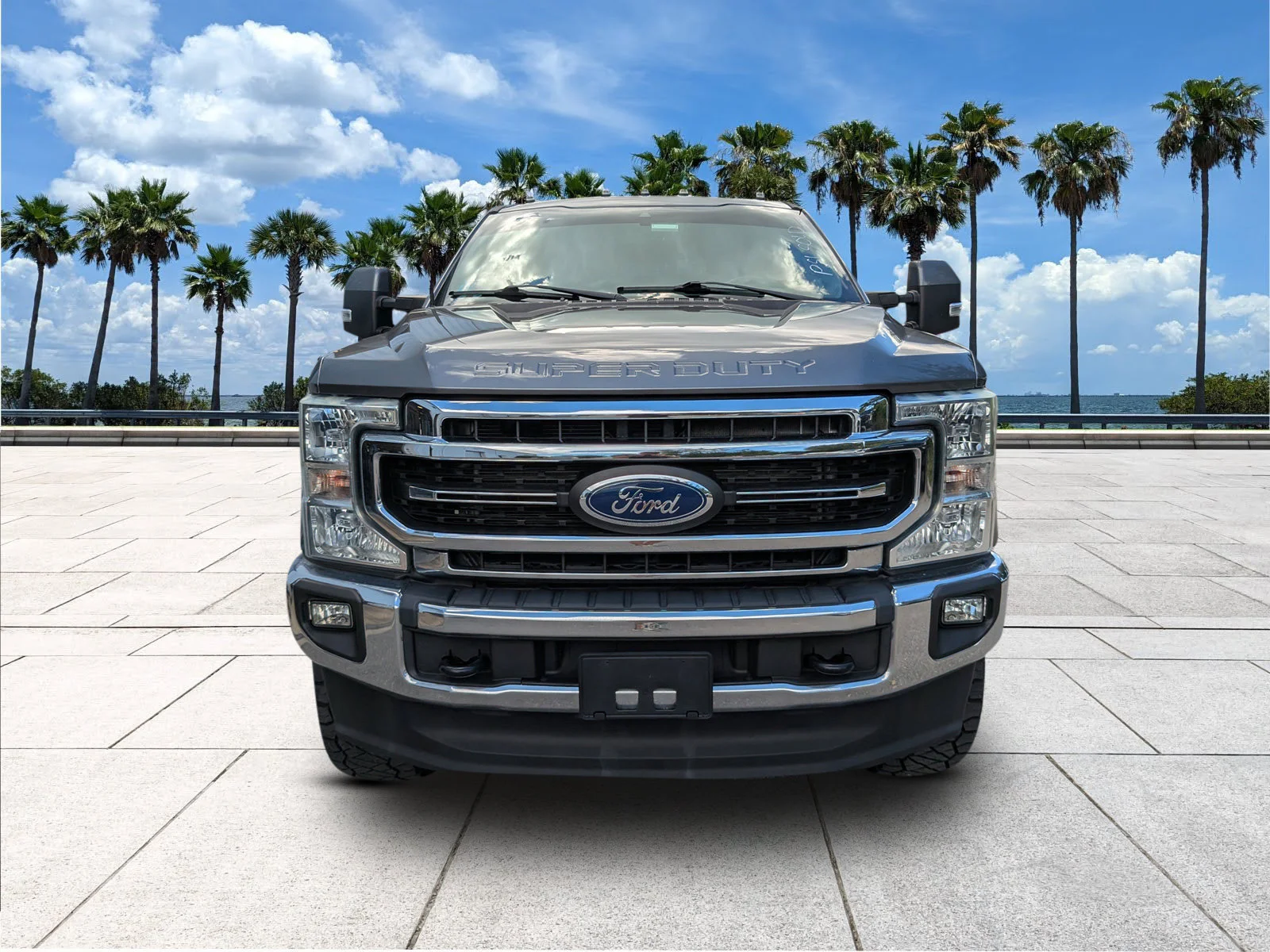 Used 2022 Carbonized Gray Metallic Ford LARIAT image 2