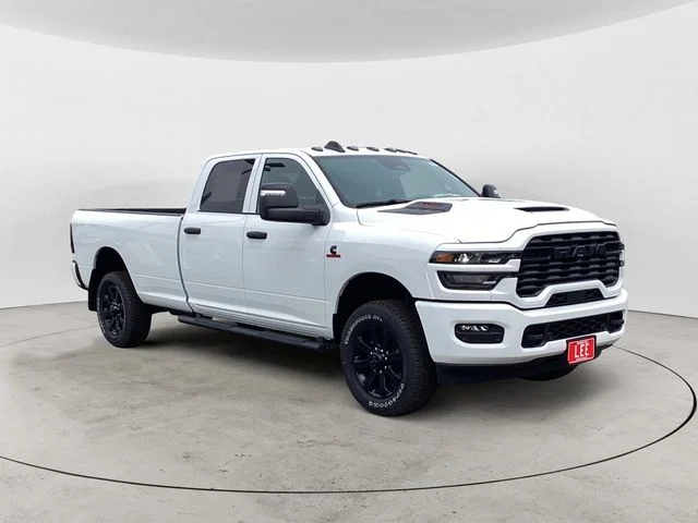 New 2026 Bright White Clearcoat Ram BLACK EXPRESS CREW CAB 4X4 8