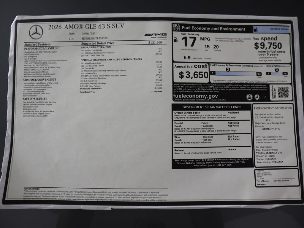 2026 Mercedes-Benz GLE AMG GLE63 S - Photo 9