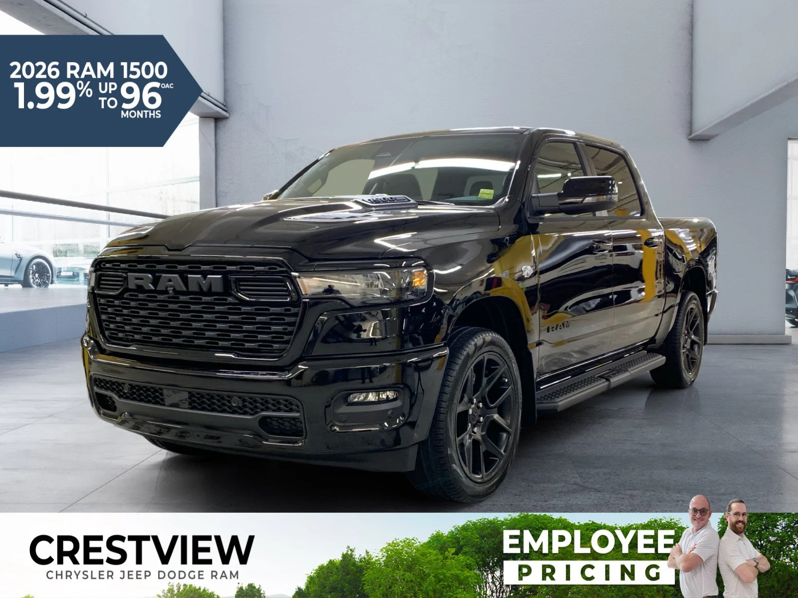 New 2026 Diamond Black Crystal Pearl Ram Sport image 1