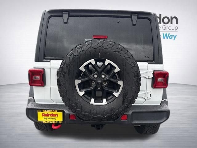 Used 2025 Bright White Clearcoat Jeep Rubicon image 6