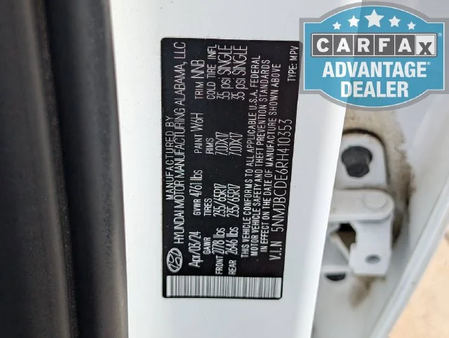 Used 2024 White Hyundai SEL image 49