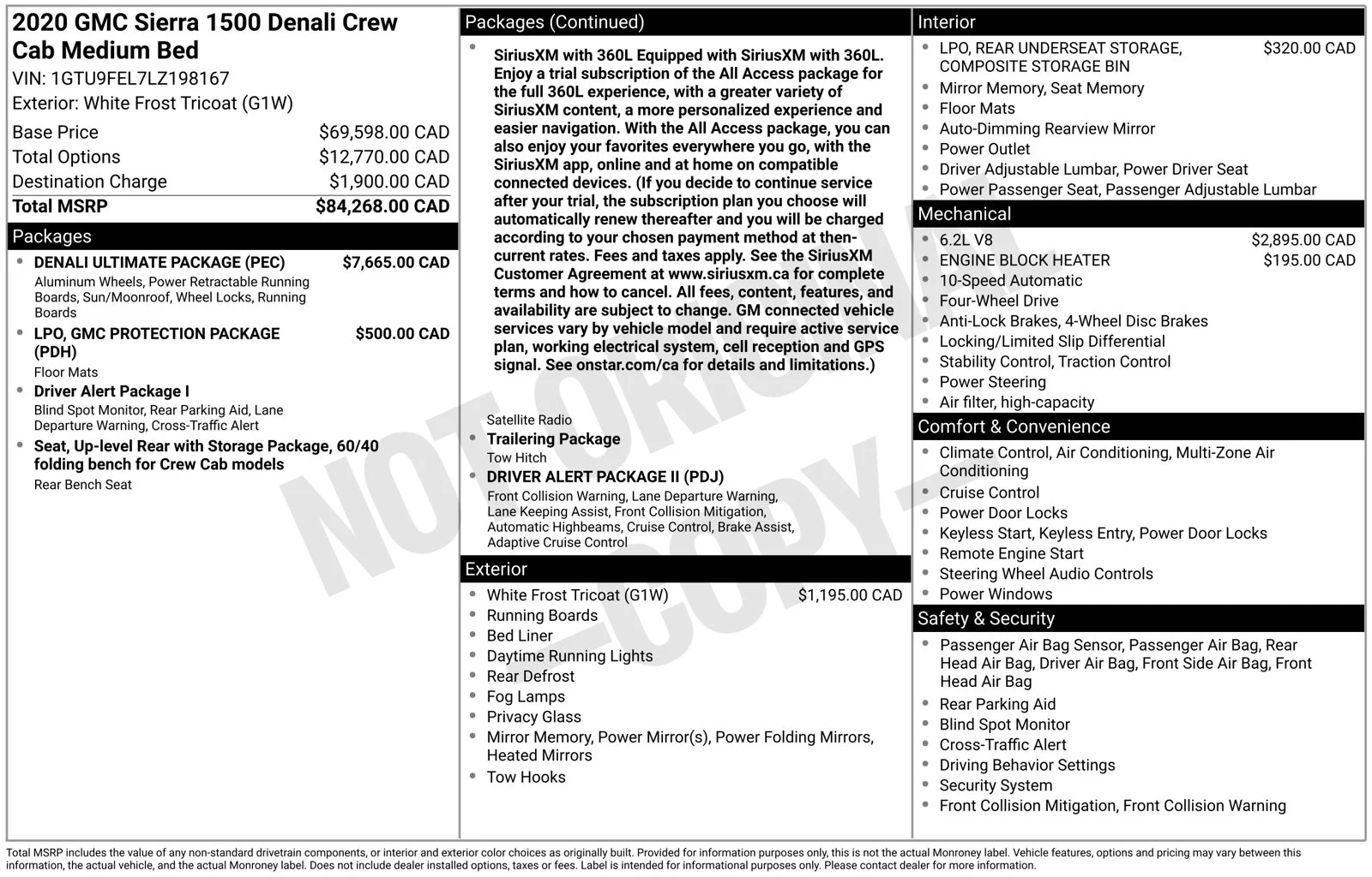 Used 2020 GMC Sierra 1500 Denali with VIN 1GTU9FEL7LZ198167 for sale in Brainerd, Minnesota