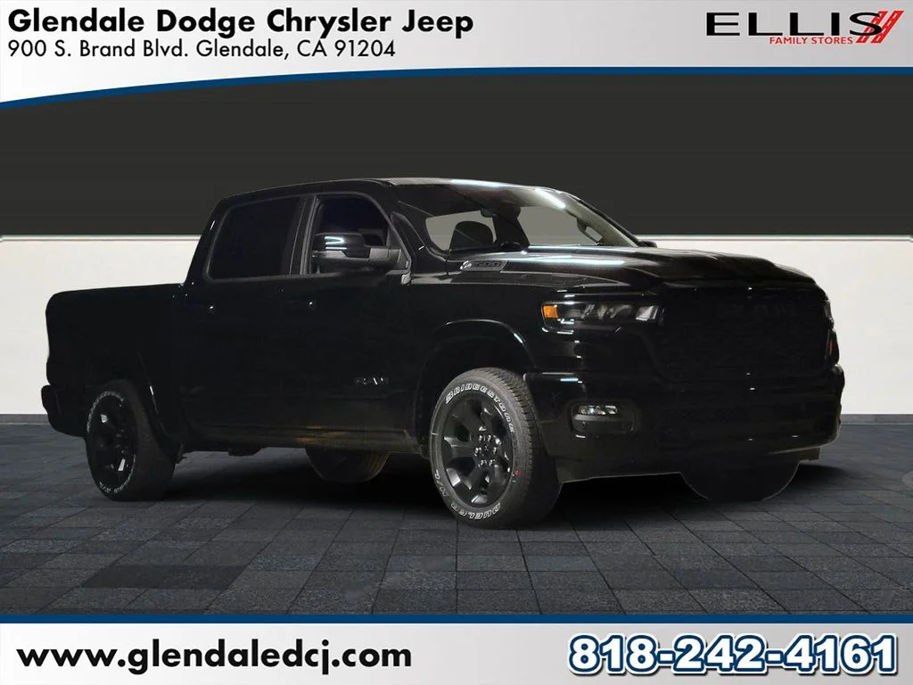 New 2026 Diamond Black Crystal Pearl-Coat Exterior Paint RAM Big Horn/Lone Star image 1