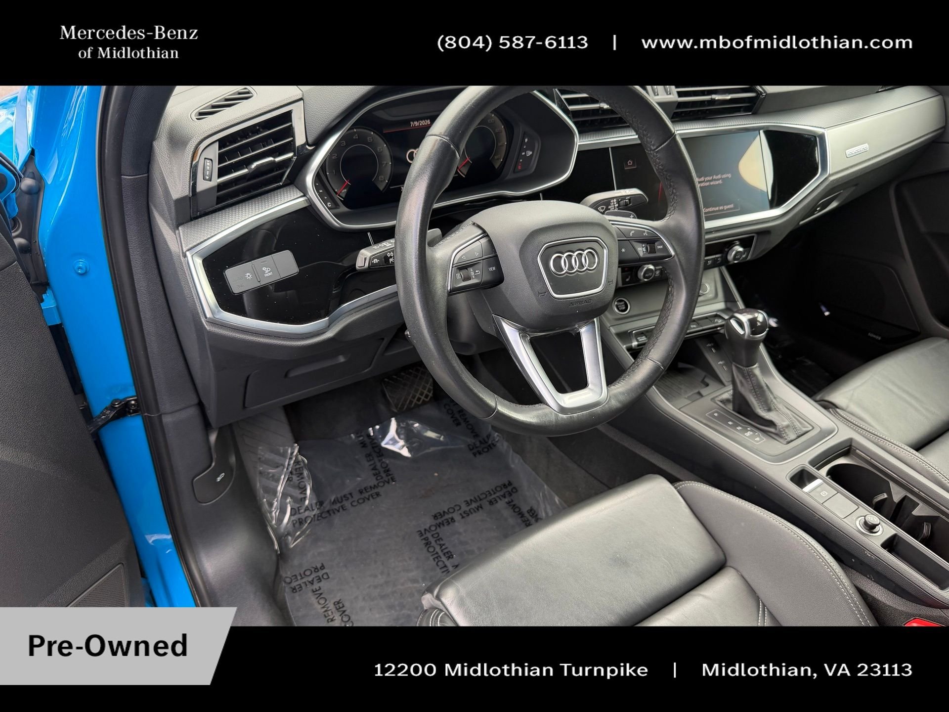 Used 2023 Blue Audi Premium Plus image 9