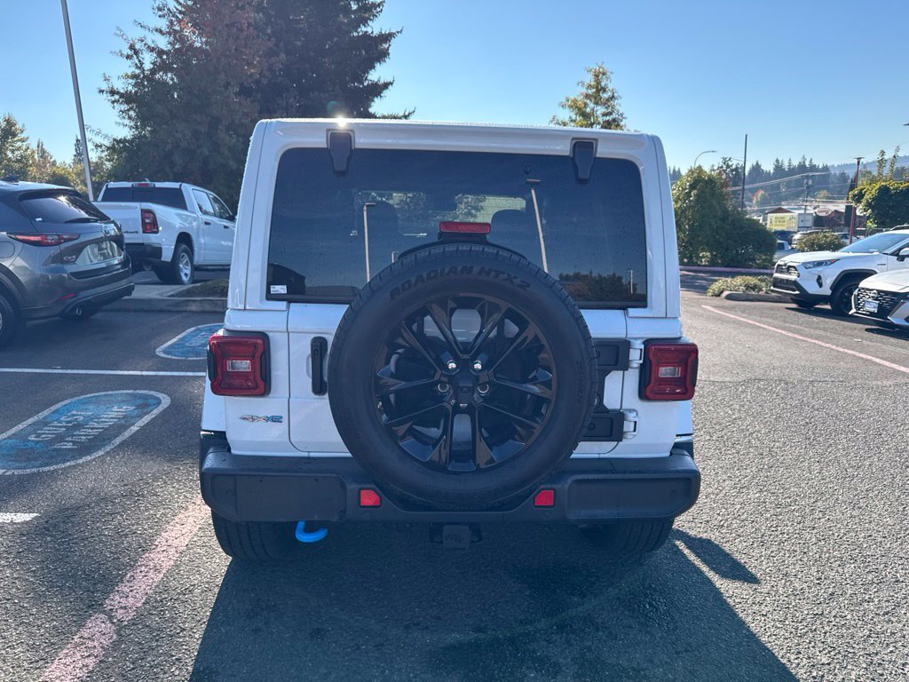 Used 2024 Bright White Clearcoat Jeep Sahara 4xe image 7