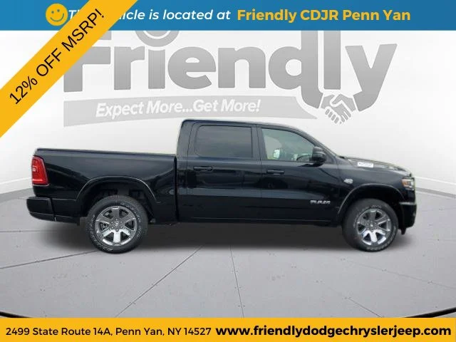 New 2026 Diamond Black Crystal Pearl-Coat Exterior Paint RAM Big Horn/Lone Star image 6