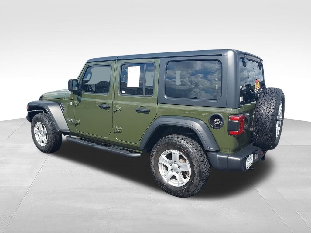 Used 2021 Green Jeep Unlimited Sport S image 3