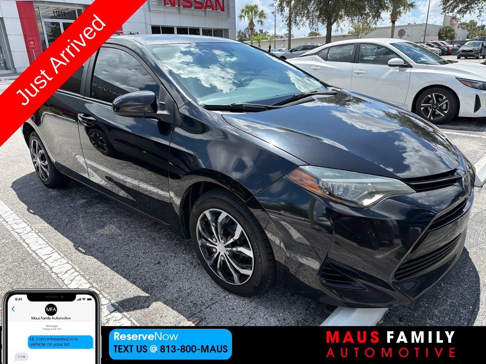 Used 2017 Black Toyota LE image 1