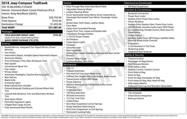 2018 Jeep Compass Trailhawk