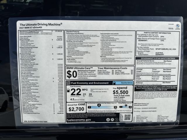 New 2027 Carbon Black Metallic BMW xDrive40i image 26