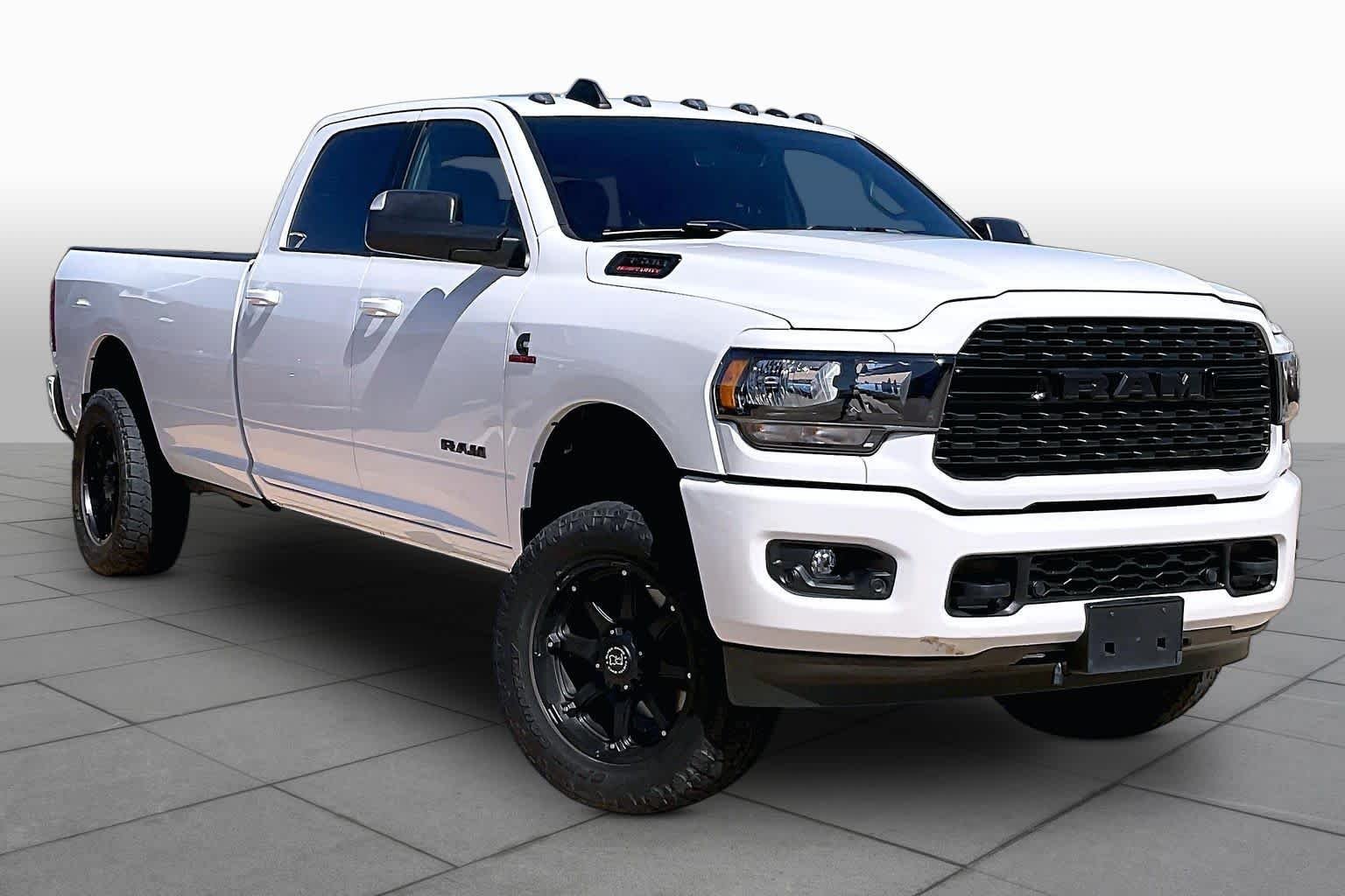 Used 2022 Bright White Clearcoat Ram Big Horn image 3