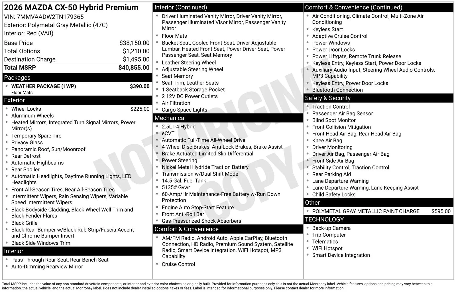 New 2026 Polymetal Gray Metallic Mazda Premium image 4