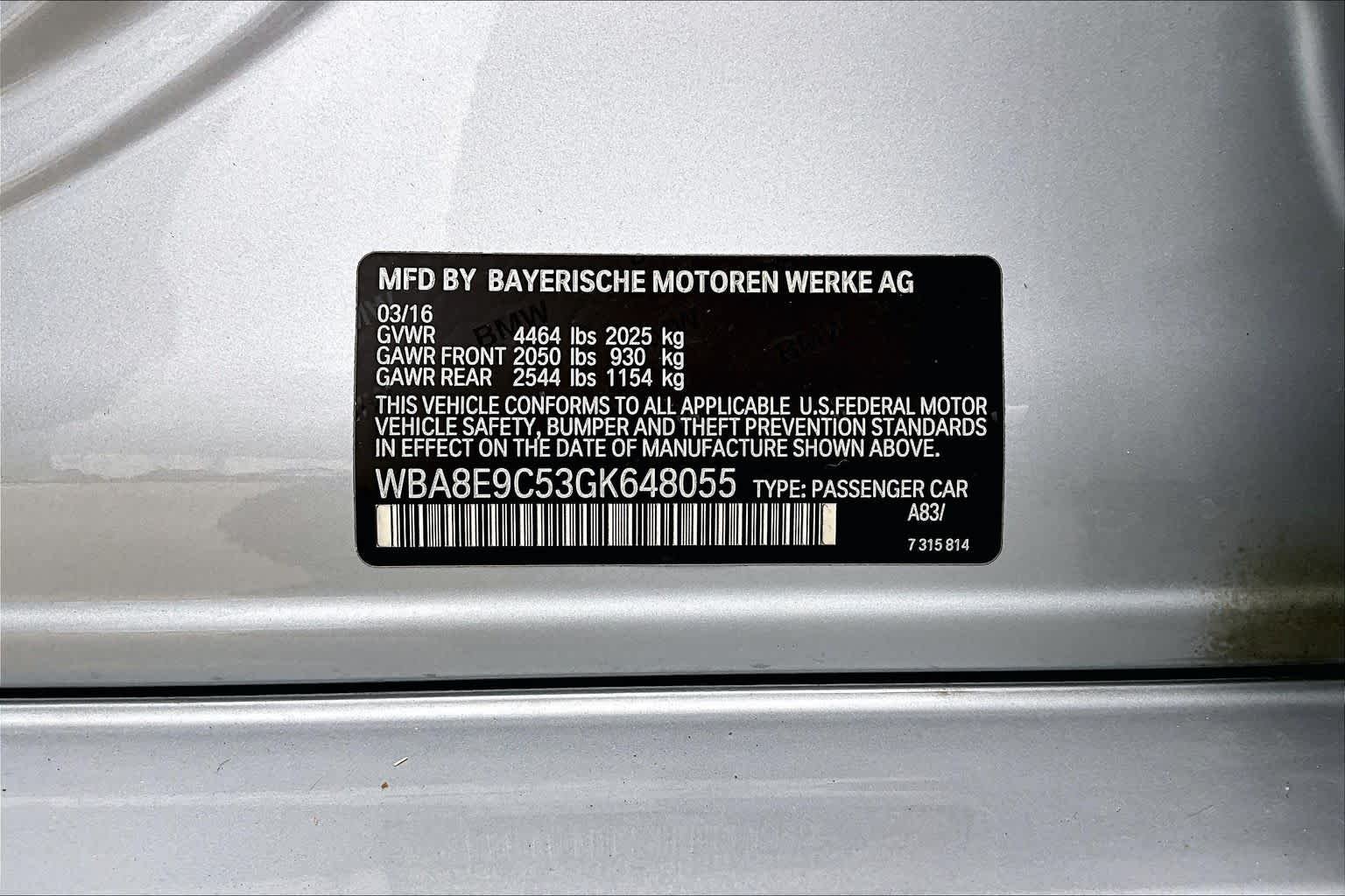 Used 2016 SILVER/EBONY BMW 328i image 37