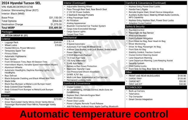 Used 2024 Silver Hyundai SEL image 20