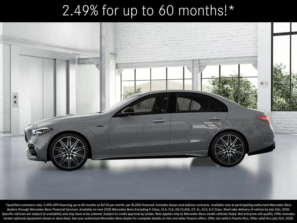 New 2026 MANUFAKTUR Alpine Grey Mercedes-Benz AMG® C 43 4MATIC Sedan image 77